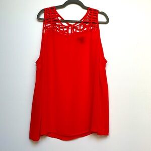 TORRID - Red Shear Tank Top - Size 3